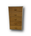 51580 Pecan Tall Dresser 30.75"W