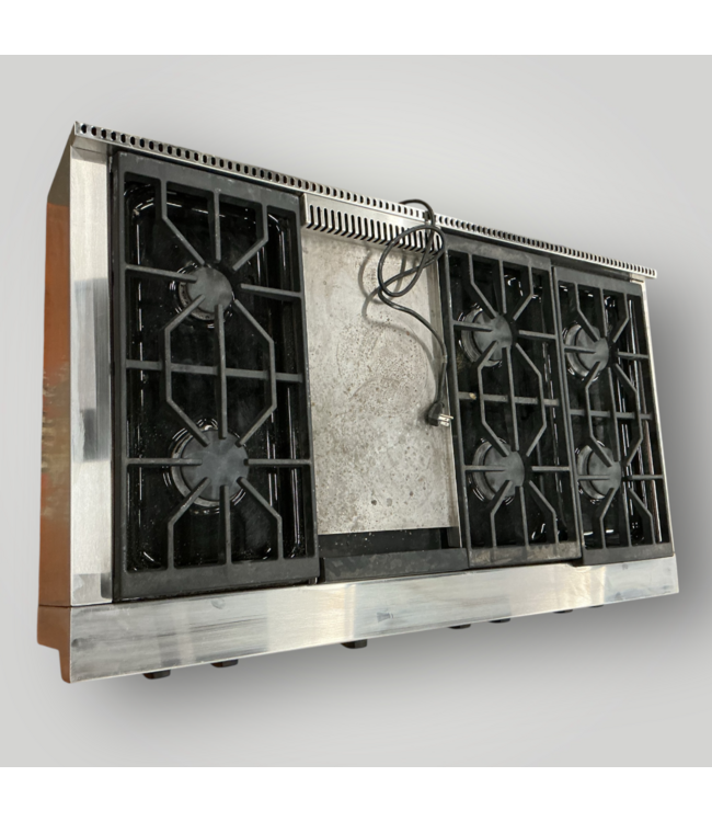 51581 6-Burner Range-Top With Griddle 48"W x 8"H