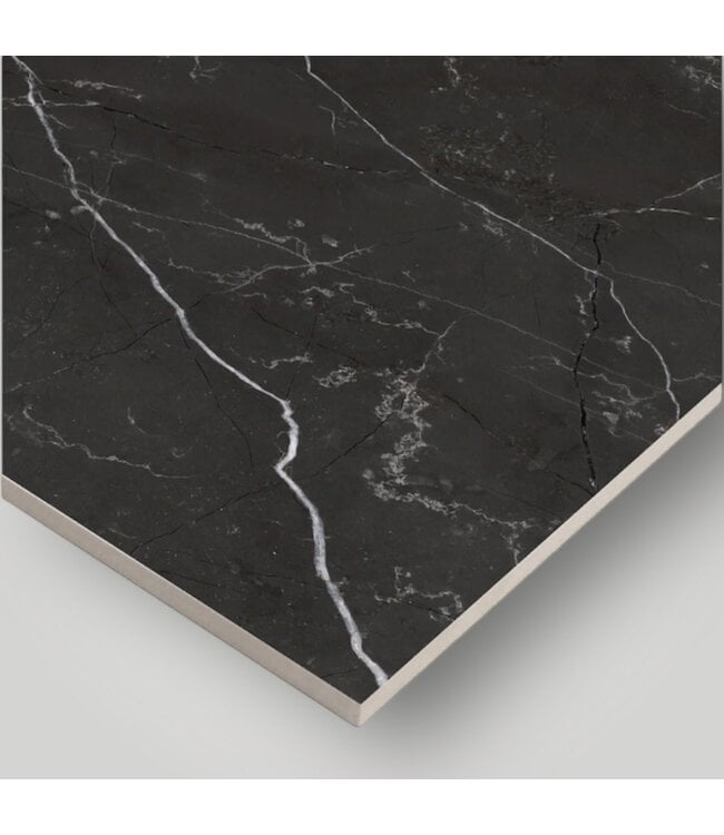 51586 La Marca Nero Venato Porcelain Floor & Wall Tile 61.88 sq. ft.