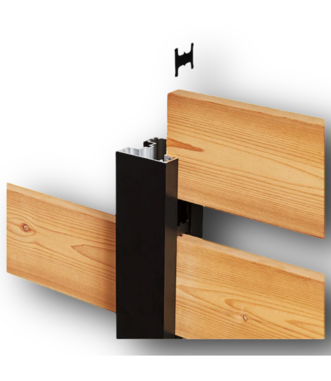 51565 Outdoor Privacy Screen Line Post Kit 72"W x 74"H