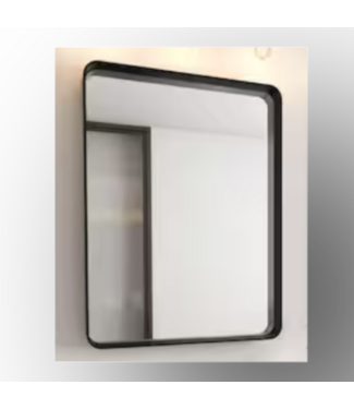 51579 Aluminum Framed Black Wall Mirror 36" x 36"