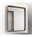 51579 Aluminum Framed Black Wall Mirror 36" x 36"