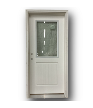 51602 1/2 Lite Prehung Exterior Door 36"W x 80"H