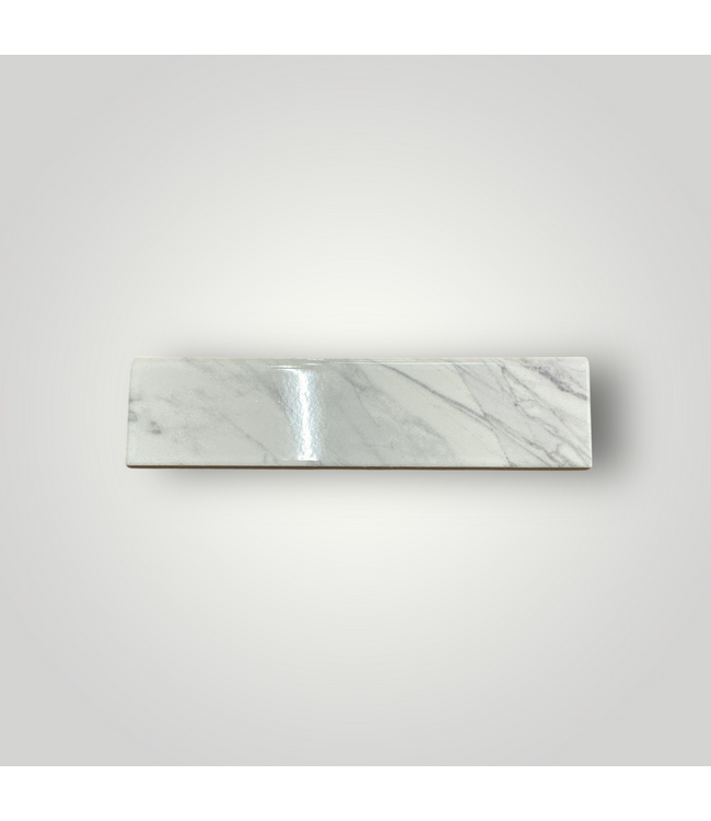 51609 White Regent Carrara Glossy Bullnose Tile 44 Pcs