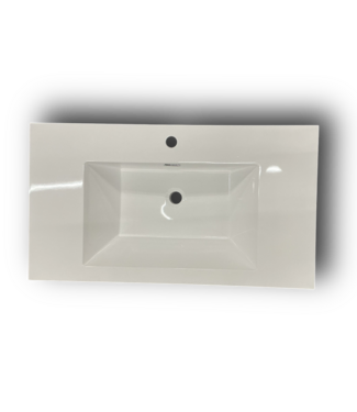 51611 Glossy White Drop-In Acrylic Sink Top 35.5" x 19.75"