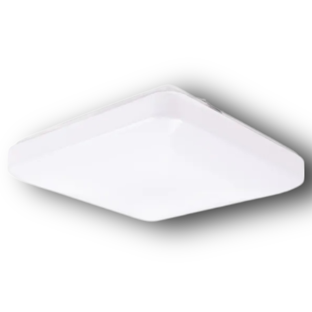 51612 White Flush Mount LED Light & Plastic Shade 12