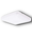 51612 White Flush Mount LED Light & Plastic Shade 12"