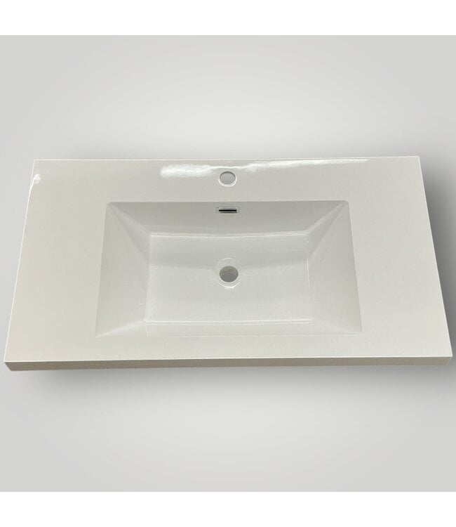 51611 Glossy White Drop-In Acrylic Sink Top 35.5" x 19.75"