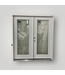 51624 Full Lite Steel French Door 72"W x 80"H