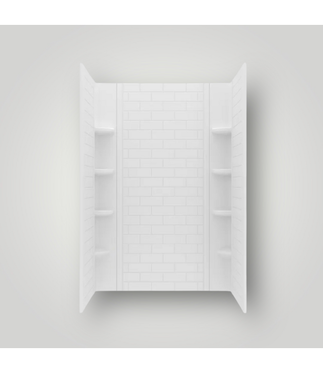 51628  Shower Walls 48"W x 30"D x 72"H