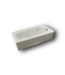51629 White Enameled Steel Bathtub 60"L x 30"W