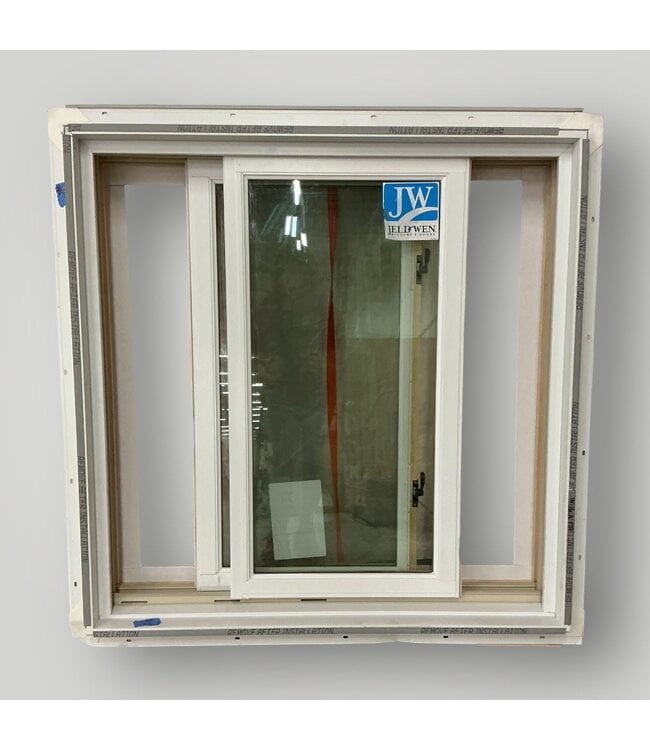 51637 Aluminum/Wood Sliding Window 35.3125"W x 35.5625"H