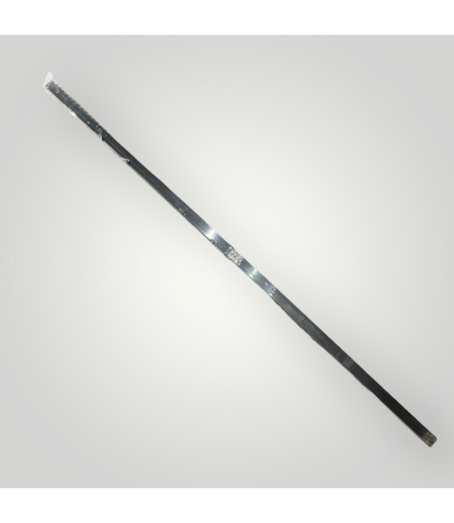 51646 Black Steel Privacy Fence Post 2"W x 96"H