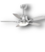 51648 Chrome Ceiling Fan With Light And Remote 42"