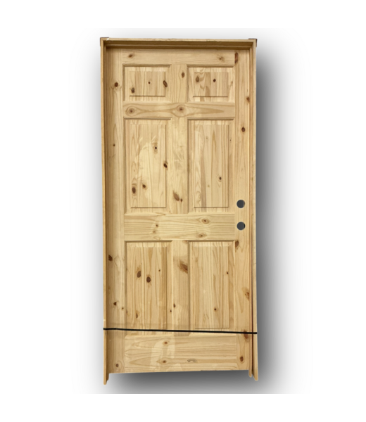 51666 Prehung Knotty Pine Interior Door 36" x 80" LH