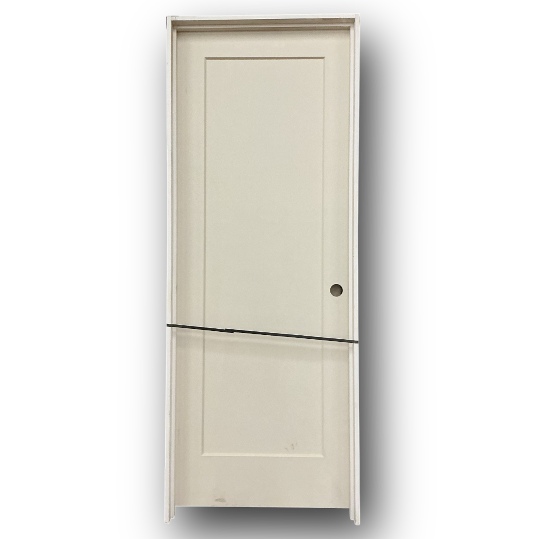 51675 Pre-Hung White 1-Panel Interior Door 30" x 80" - Bud's Warehouse