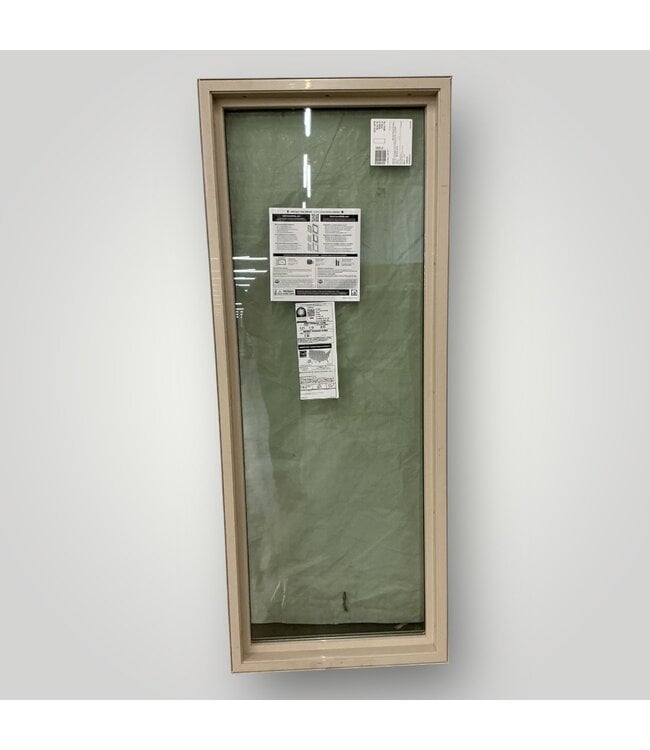 51683 Almond Vinyl Fixed Window 23.375"W x 59.5"H