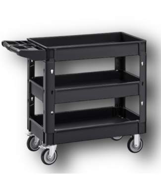 51685 Black Utility Rolling Cart