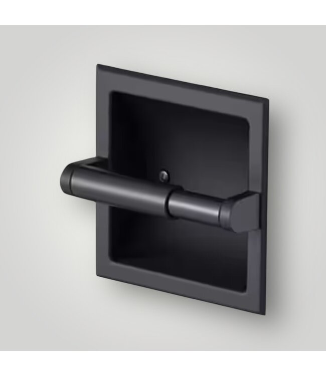 51697 Black Recessed Toilet Paper Holder