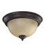 40622 Quorum 11" Amber Flush Mount Ceiling Fixture