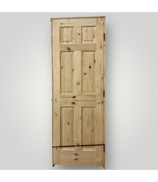 51709 Knotty Pine 6-Panel Prehung Interior Door 28" x 80"