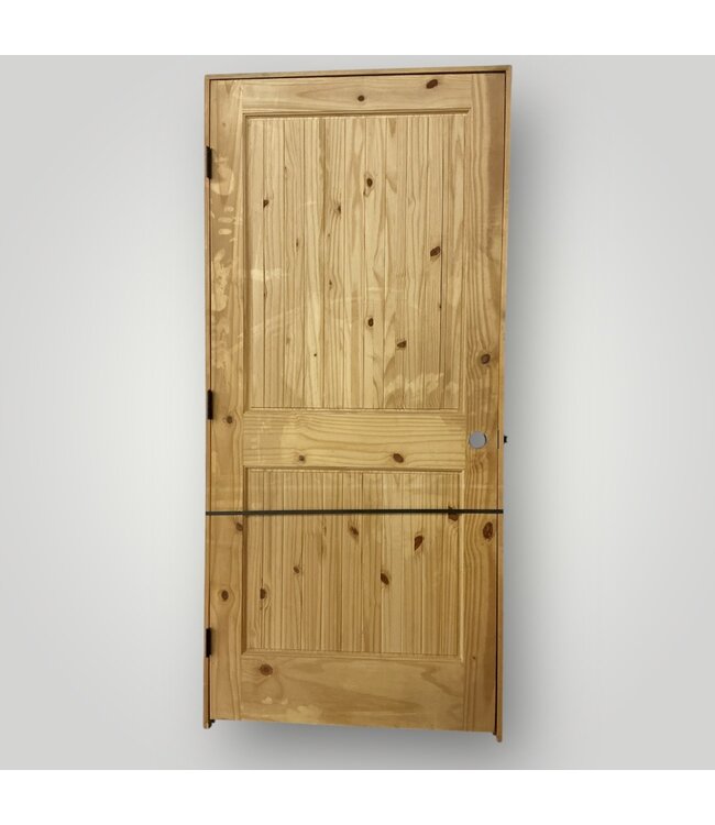 51711 2-Panel Knotty Pine Prehung Interior Door 36" x 80"