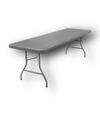 51717 10- Person Rectangle Gray Folding Table