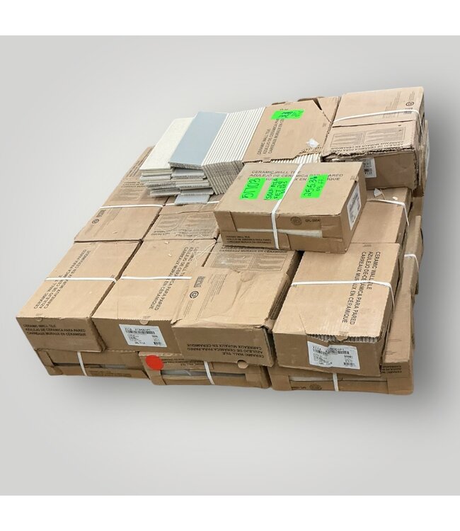 51703 Gray Matte Glazed Ceramic Subway Wall Tile 255.36 sq. ft.