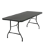 51719 8-Person Rectangle Resin Black Folding Table