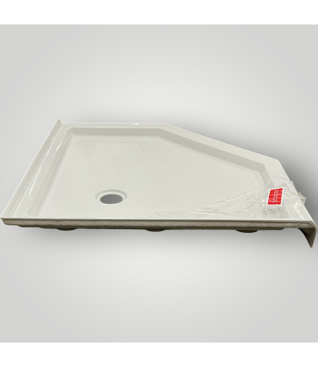 51730 White Corner Shower Base 38"