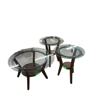 51734 Modern Clear Accent Table Set