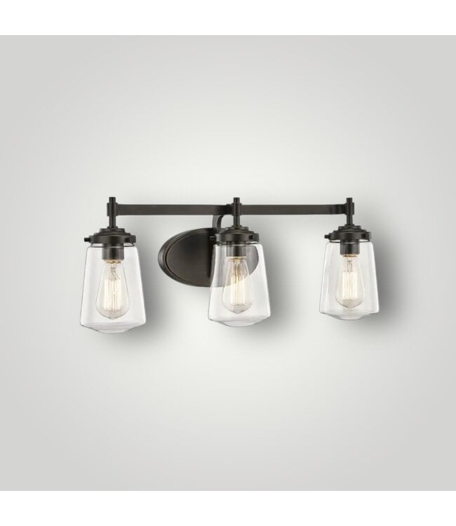 51747 Wyatt 3-Light Bronze Vanity Light Bar