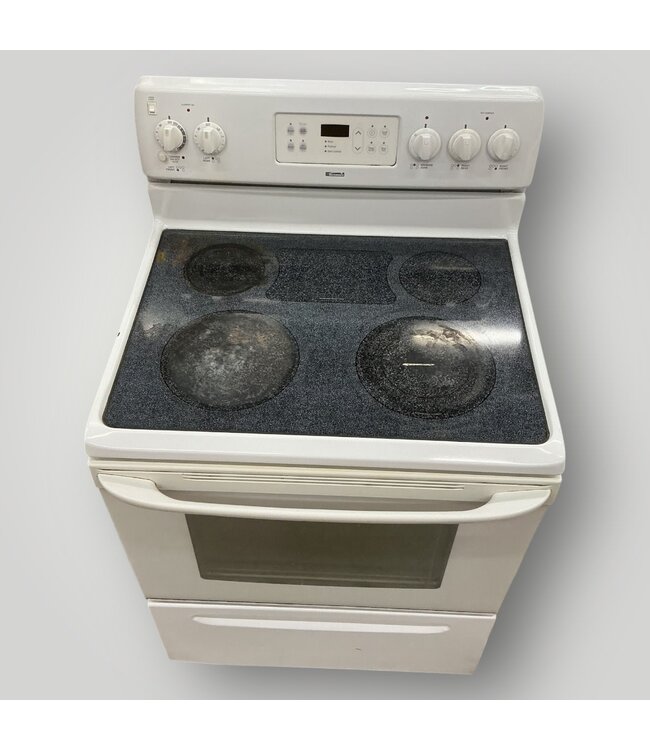 51732 White Electric Flat Top Range