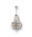 51742 Cait 4-Light White Wood Beaded Pendant