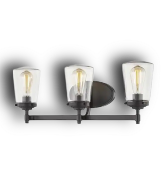 51747 Wyatt 3-Light Bronze Vanity Light Bar