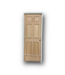 51752 Prehung Solid 6-Panel Interior Door 30" x 80" LH
