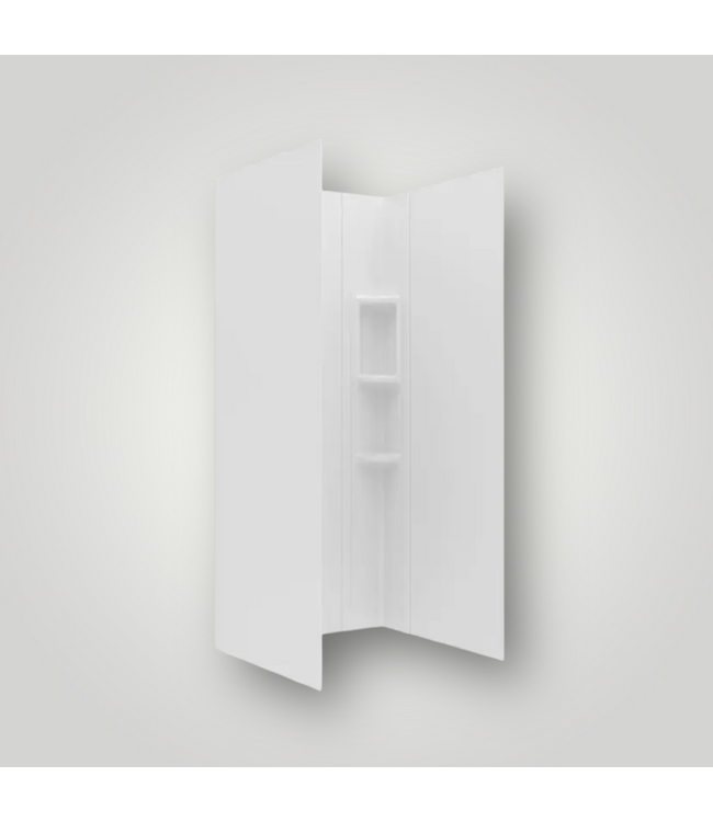 51761 4 Piece White Alcove Shower Surround