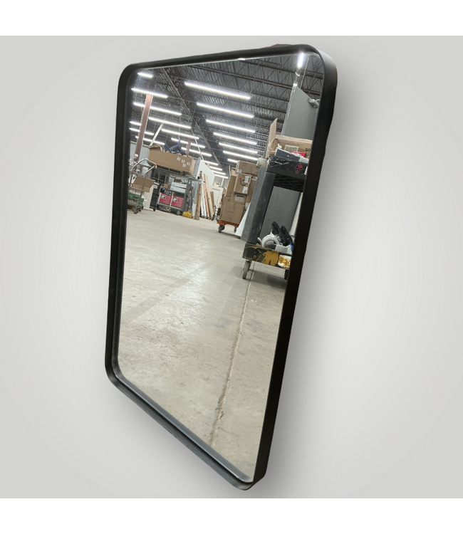 51767 Matte Black Framed Wall Mirror 16'W x 24"H