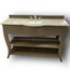 51769 Wood & Quartz Bathroom Vanity 58"W