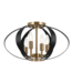 51778 Cecil 4-Light Black Orb Semi Flush Mount