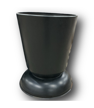 51779 Matte Black Glazed Plant Pot