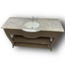 51770 Grayish Brown Bathroom Vanity With Top 58"W