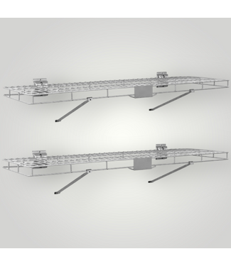 51789 Silver Steel Wire Shelf 2 Pieces