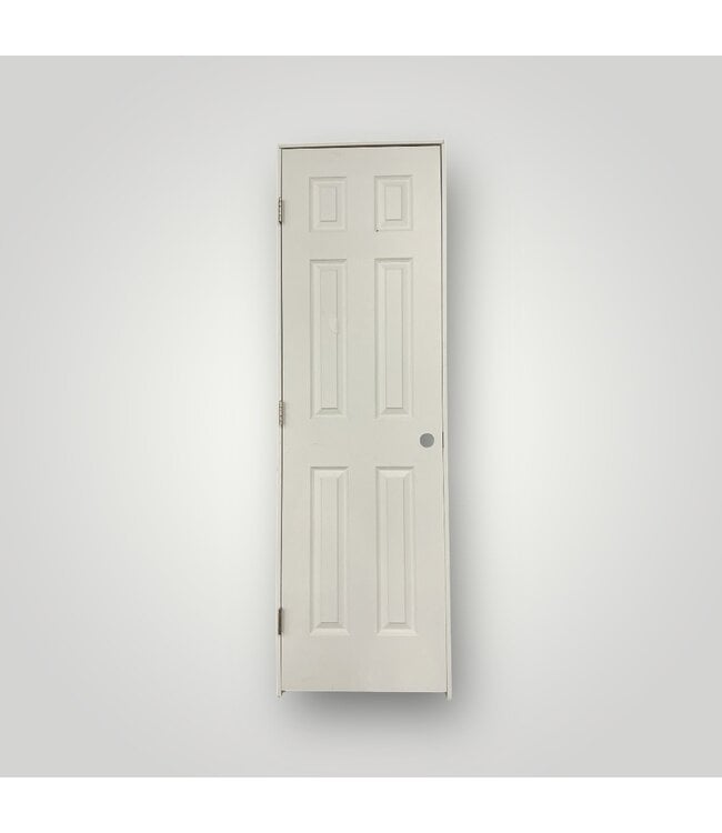 51791 Primed PH 6-Panel Interior Door 24" x 80" RH