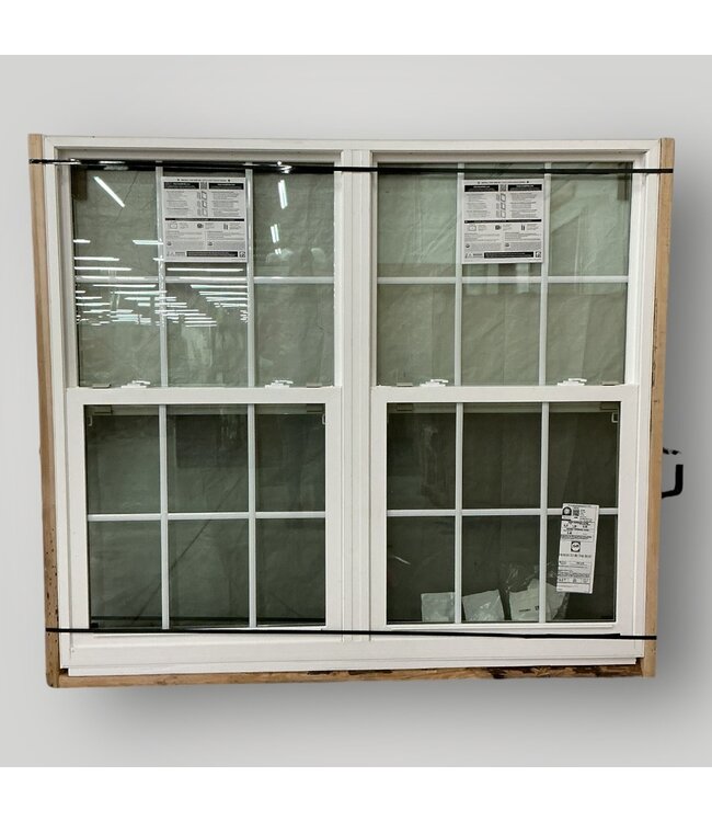 51793 Two Wide Single Hung Sliding Window 64 5/8"W x 59 7/8"H