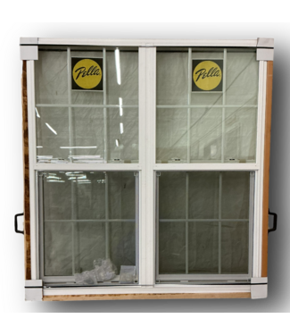 51794 White Vinyl Single Hung 2-Wide Window 64.5"W x 69"H