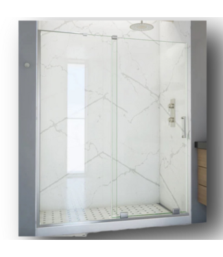 51805 Mirage-X Frameless Sliding Shower Door 55" to 59"W
