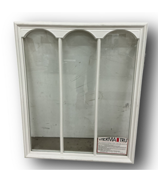 51828 3-Lite Exterior Door Insert Window 23.75"W x 28.875"H