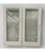 51831 White French Doors With Mini Blinds 72"W x 79"H