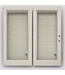 51831 White French Doors With Mini Blinds 72"W x 79"H